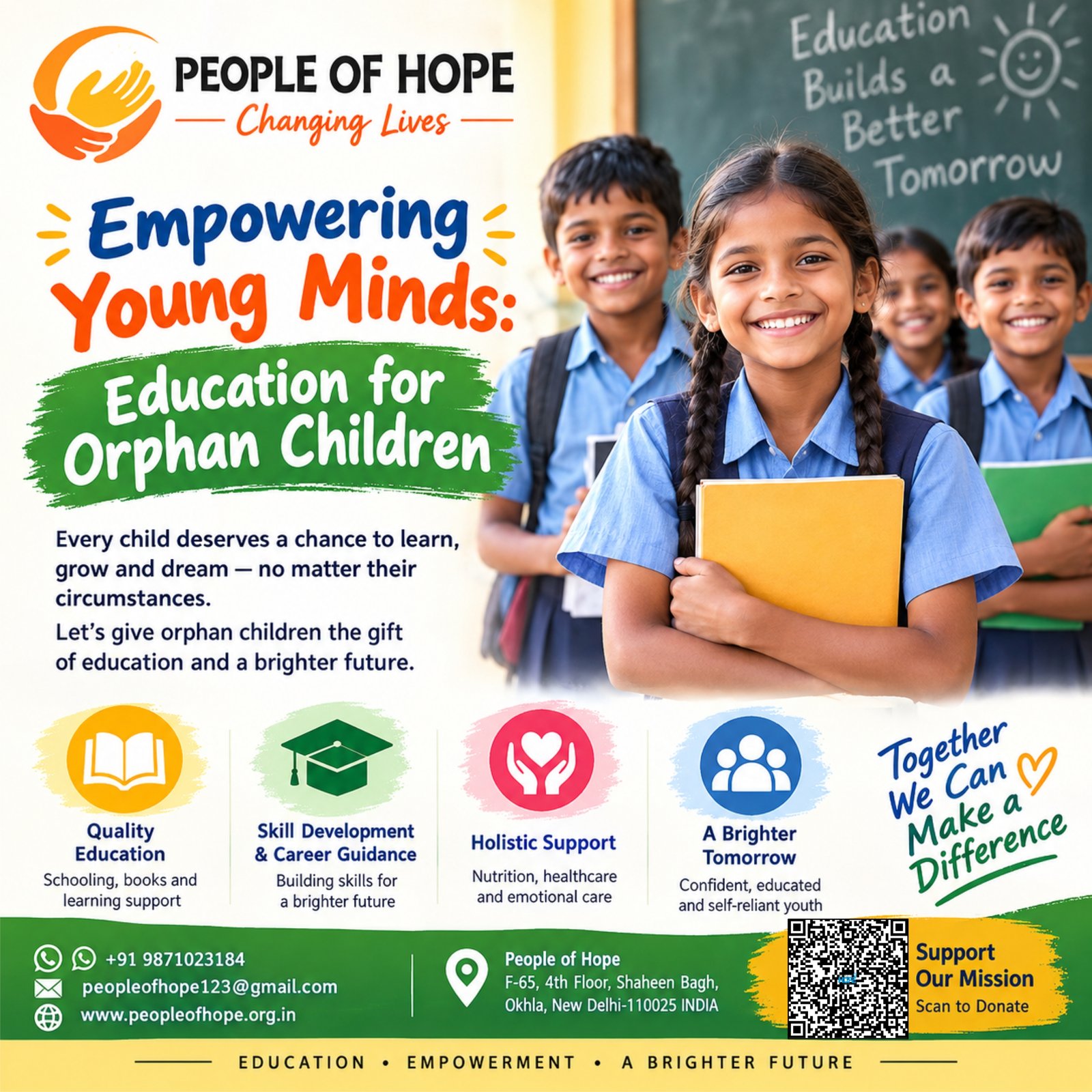 Empowering Young Minds: Education for Orphan Children